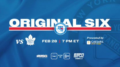 Rangers vs. Maple Leafs: Pregame Notes | 02.28.25