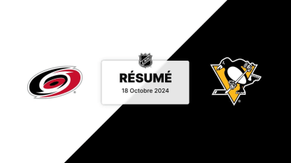 Résumé : Hurricanes vs Penguins 10.18.24