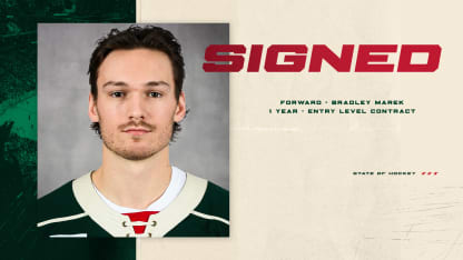 MINNESOTA WILD SIGNS FORWARD BRADLEY MAREK TO ENTRY-LEVEL CONTRACT 070225