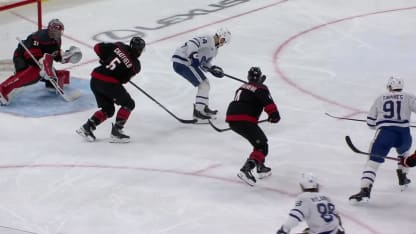 TOR@CAR: Andersen with a great save against Scott Laughton