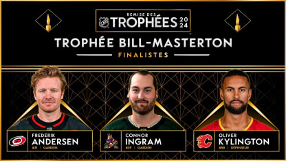 Andersen, Ingram et Kylington sont les finalistes au trophée Masterton