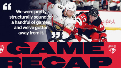 RECAP: Devils 3, Panthers 1