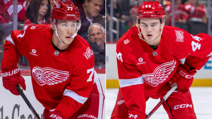 Axel Sandin Pellikka trivs med Simon Edvinsson på Detroit Red Wings blålinje