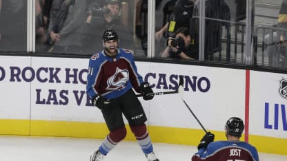 Nazem Kadri celebrate Vegas Golden Knights 2019 October 25