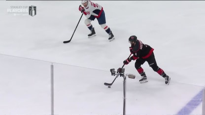 WSH@CAR: Gostisbehere scores goal against Logan Thompson