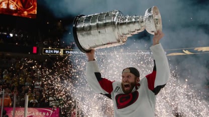 Staal lifts the Stanley Cup
