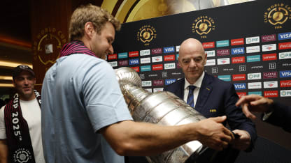 Barkov with FIFA president