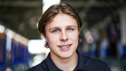 Ivar Stenberg poses for a portrait during the 2026 NHL Scouting Combine at KeyBank Center on June 3, 2026 in Buffalo, New York. (Photo by Mark Blinch/NHLI via Getty Images)