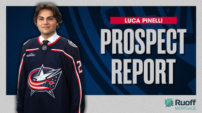blue jackets prospect report luca pinelli