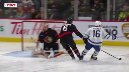 TOR@OTT: Marner scores goal against Anton Forsberg