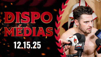 Drake Batherson dispo média avant le match contre WPG