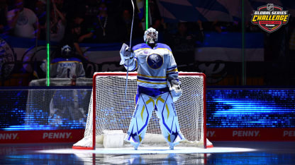 Goaltender Ukko-Pekka Luukkonen #1 of the Buffalo Sabres GS