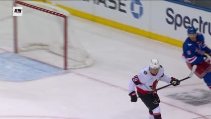 Tim Stutzle with a Goal vs. New York Rangers