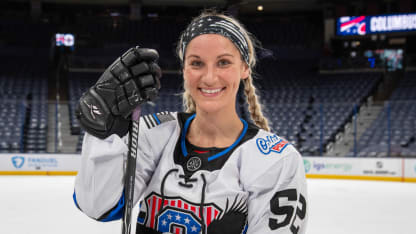 blue jackets danielle renza first responders night