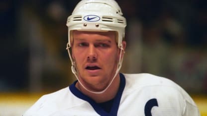 Mats Sundin #13 of the Toronto Maple Leafs skates against the Buffalo Sabres during NHL game action on October 31, 1998 at Maple Leaf Gardens in Toronto, Ontario, Canada. (Photo by Graig Abel/Getty Images)