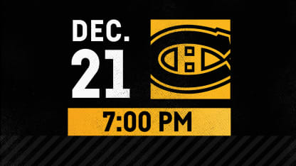 DEC. 21 VS. CANADIENS AT 7:00 PM