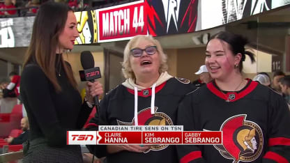 Donovan Sebrango Ottawa Senators debut mom cries