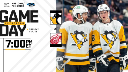 Game Preview: Penguins at Red Wings (Preseason)