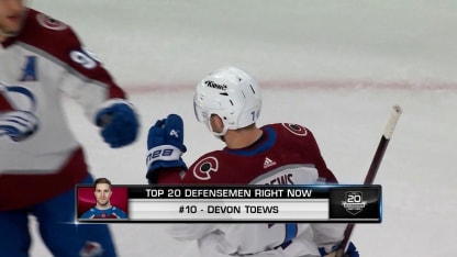 10. Devon Toews, Avalanche