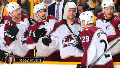 Young Avs players Jost Kerfoot