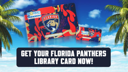 Florida Panthers Launch Limited Edition Library Card in Partnership with Broward County Libraries