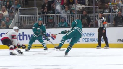 OTT@SJS: Klingberg scores PPG against Linus Ullmark