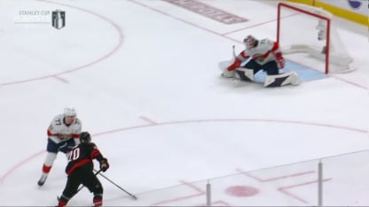 FLA@CAR: Aho scores goal against Sergei Bobrovsky