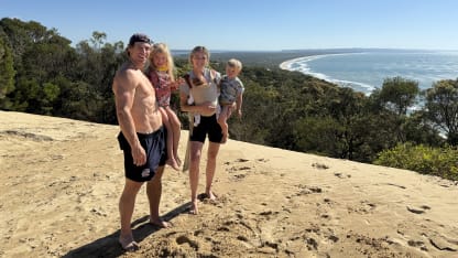 Former NHL forward David Booth playing hockey in Scotland, Australia