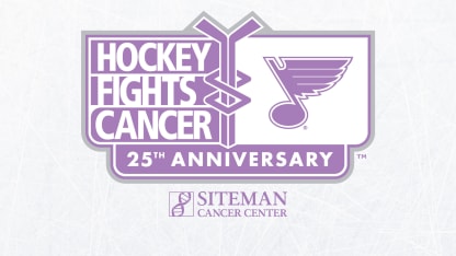 Blues to host 25th Anniversary Hockey Fights Cancer Night