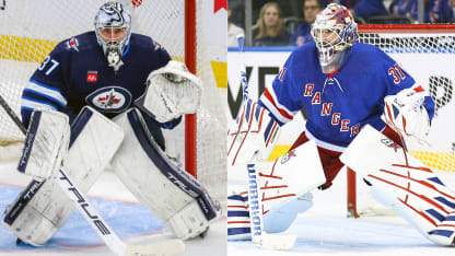 Top goalies Hellebuyck Shesterkin