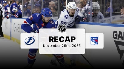 Spielbericht: TBL 4, NYR 1