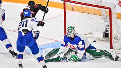 Bedard OT goal vs Slovaquie action