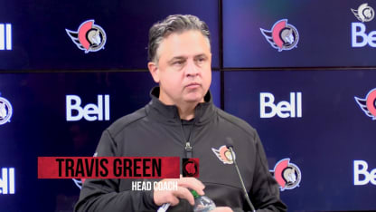 Travis Green dispo médias avant le match contre DET