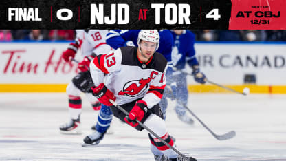 DEVILS AT MAPLE LEAFS 12/30/25 GAME STORY
