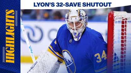 Lyon's 32-save shutout