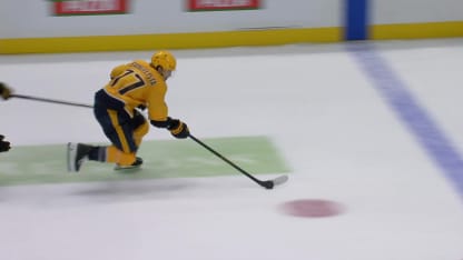 BOS@NSH: Evangelista scores empty-net goal