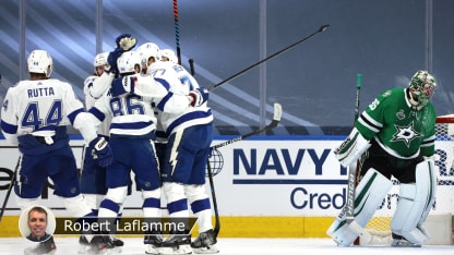 Lightning wins game 3 badge Laflamme