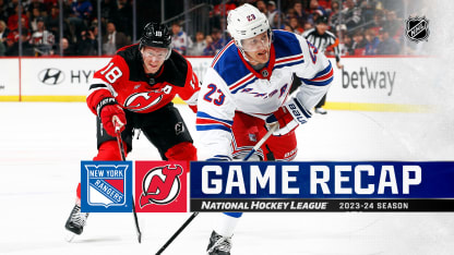 New York Rangers New Jersey Devils game recap February 22