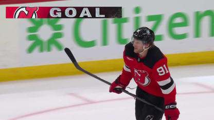 WSH@NJD: Mercer scores empty-net goal