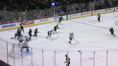 STL@MIN: Thomas scores empty-net goal