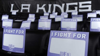 Hockey Fights Cancer Placards