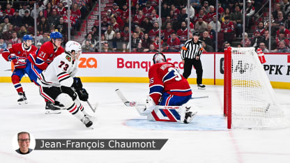 Blackhawks Canadiens badge Chaumont