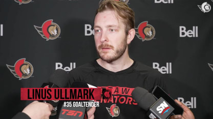 Linus Ullmark Postgame Media vs MTL