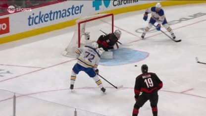 BUF@CAR: Bussi with a great save against Tage Thompson