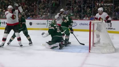 Dylan Cozens with a Powerplay Goal vs. le Wild du Minnesota