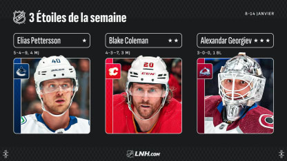 Pettersson, Coleman et Georgiev sont les trois étoiles de la semaine