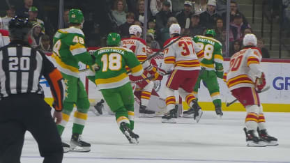 CGY@MIN: Cooley with a great save against Ryan Hartman