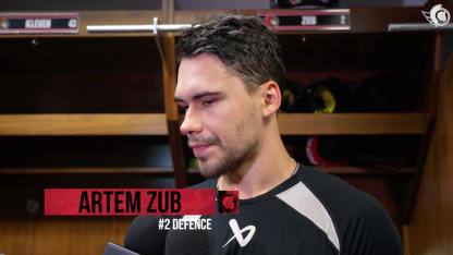 Artem Zub Pregame Media vs NYI