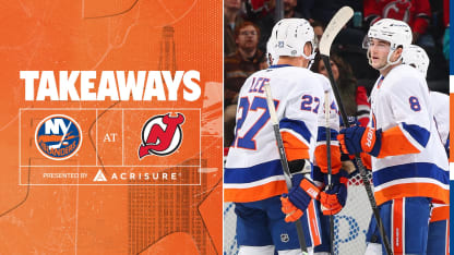 Takeaways: Isles Offense Comes Through in 4-3 OT Win Over Devils