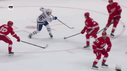 TOR@DET: Marner scores goal against Ville Husso